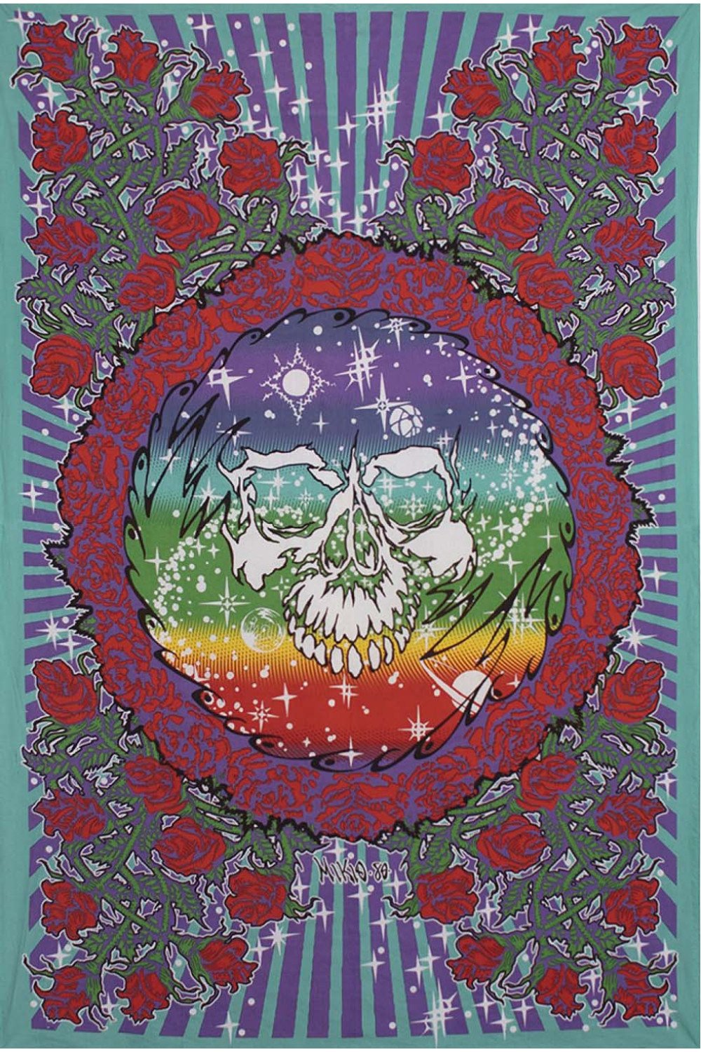 3D Space Ghost Tapestry 60x90" by Sunshine Joy
