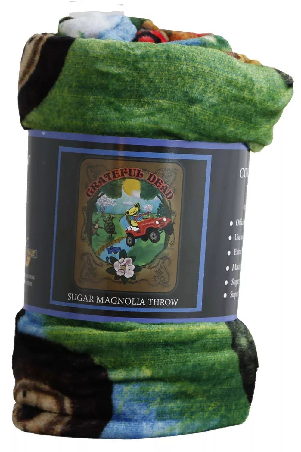 Grateful Dead Sugar Magnolia Fleece Throw Blanket