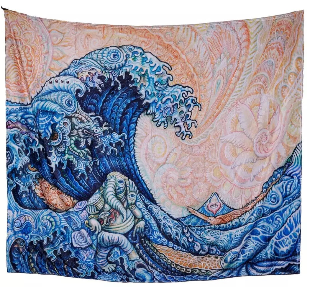 Great Wave Fleece Blanket