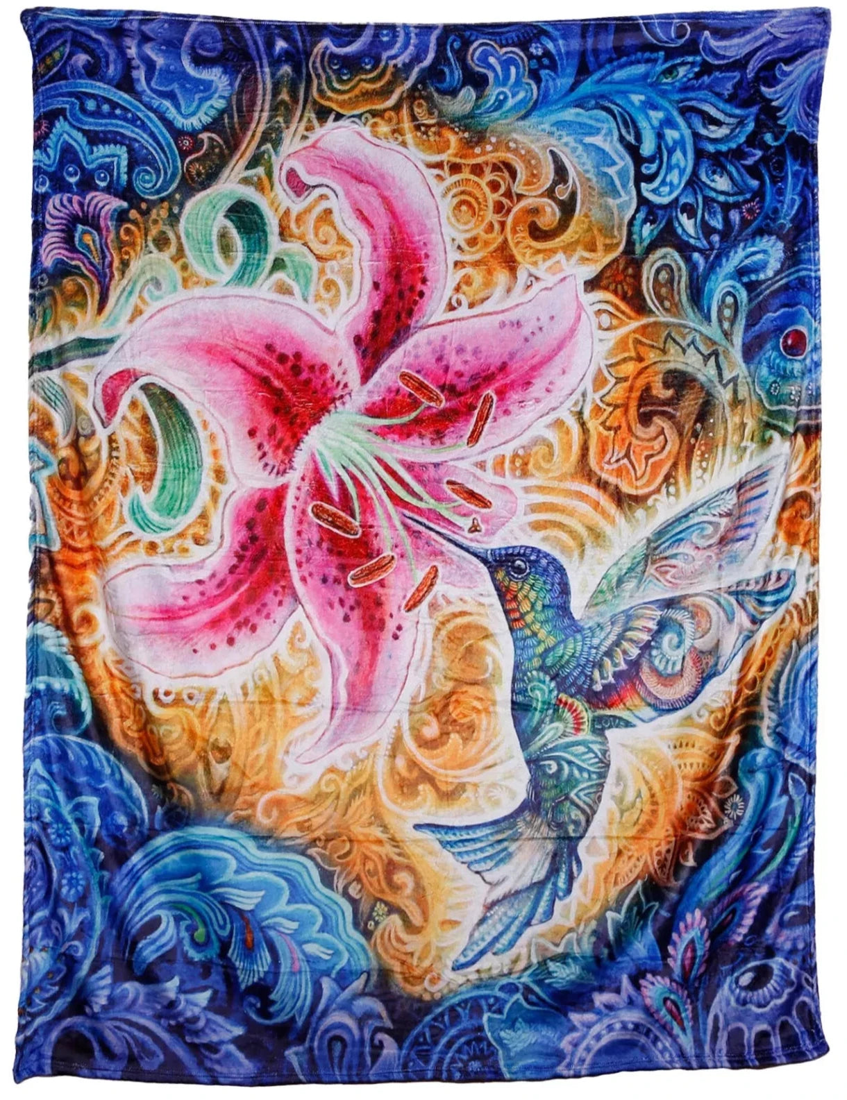 Hummingbird Fleece Blanket