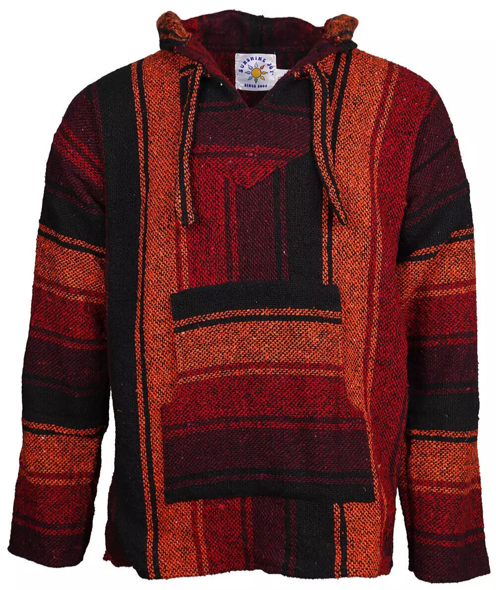 Autumn Sunset Mexican Baja Pullover Hoodie