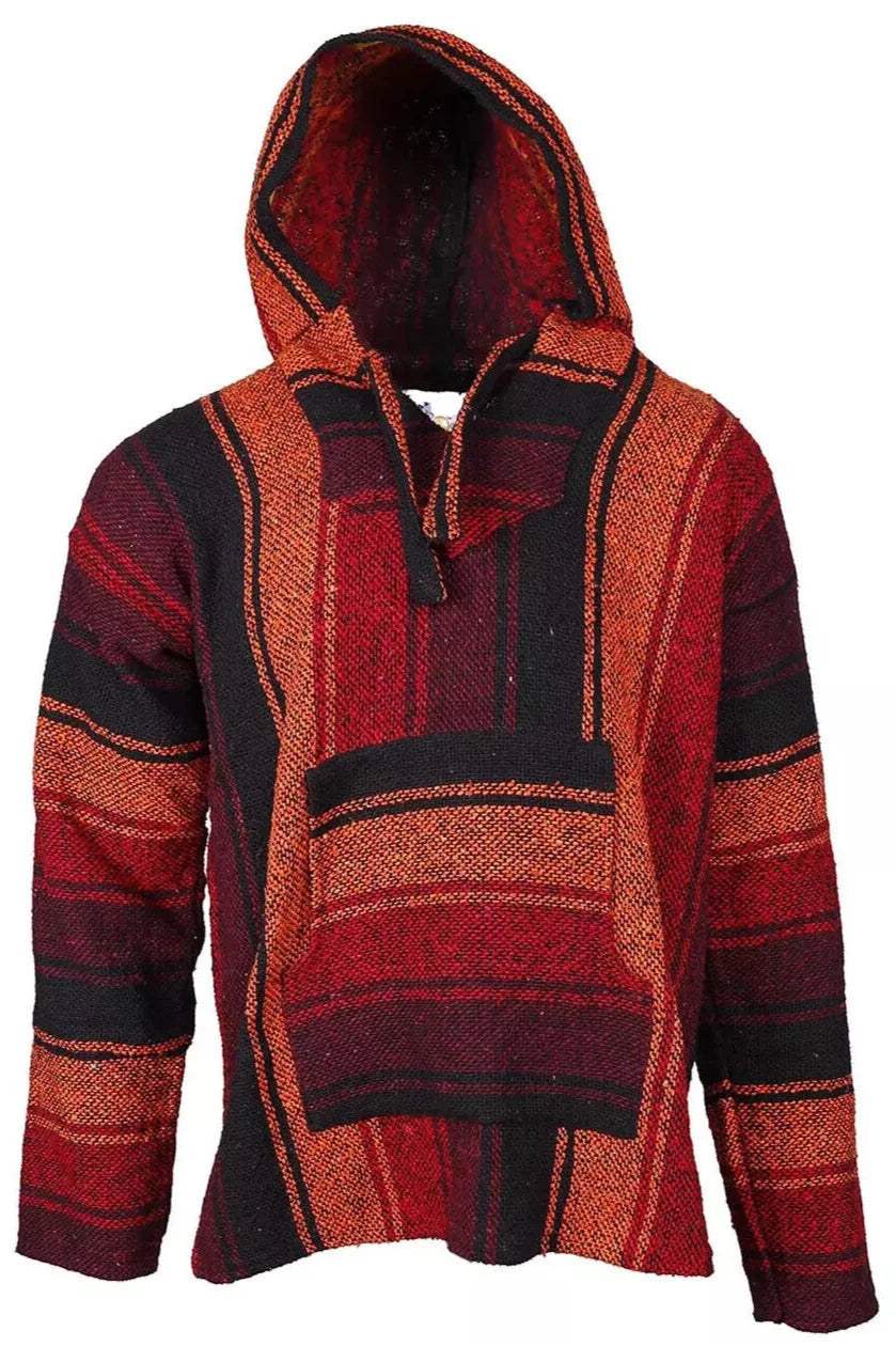 Autumn Sunset Mexican Baja Pullover Hoodie