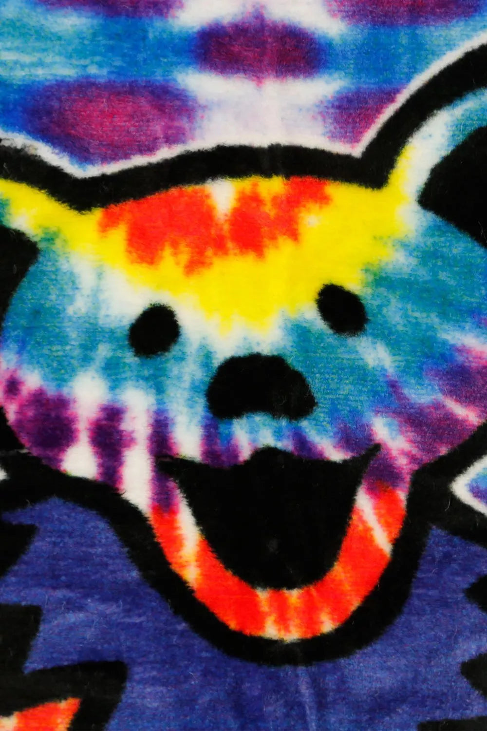 Grateful Dead Tie-Dye Dancing Bears Throw Blanket