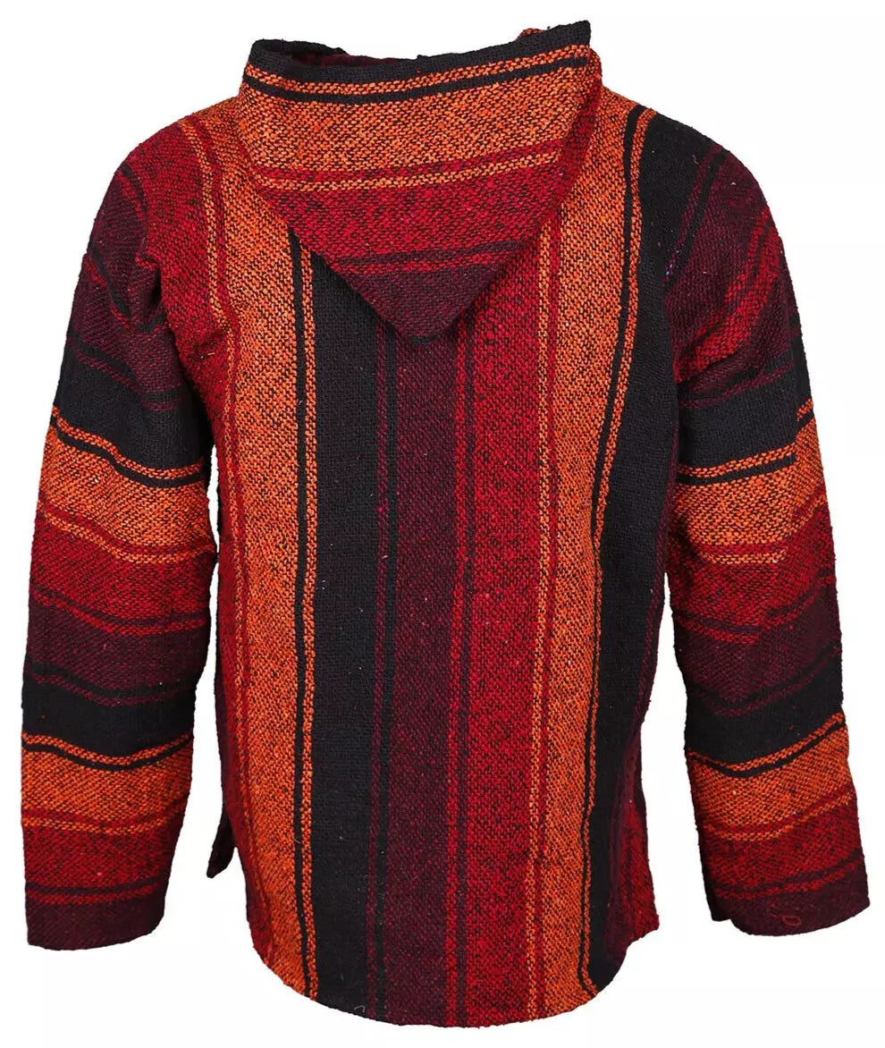 Autumn Sunset Mexican Baja Pullover Hoodie