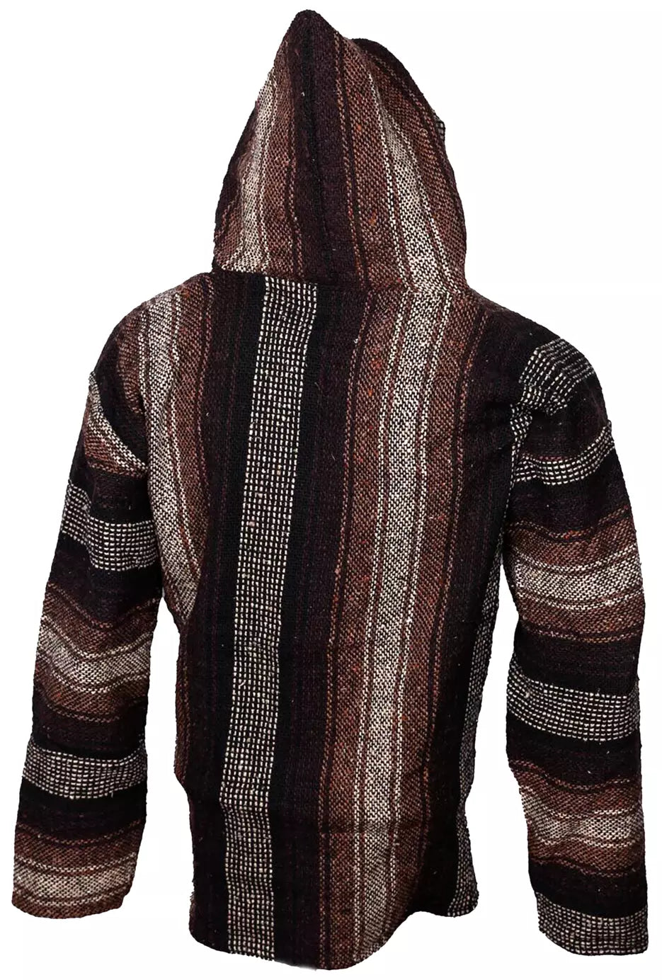 Coyote Striped Mexican Baja Pullover Hoodie