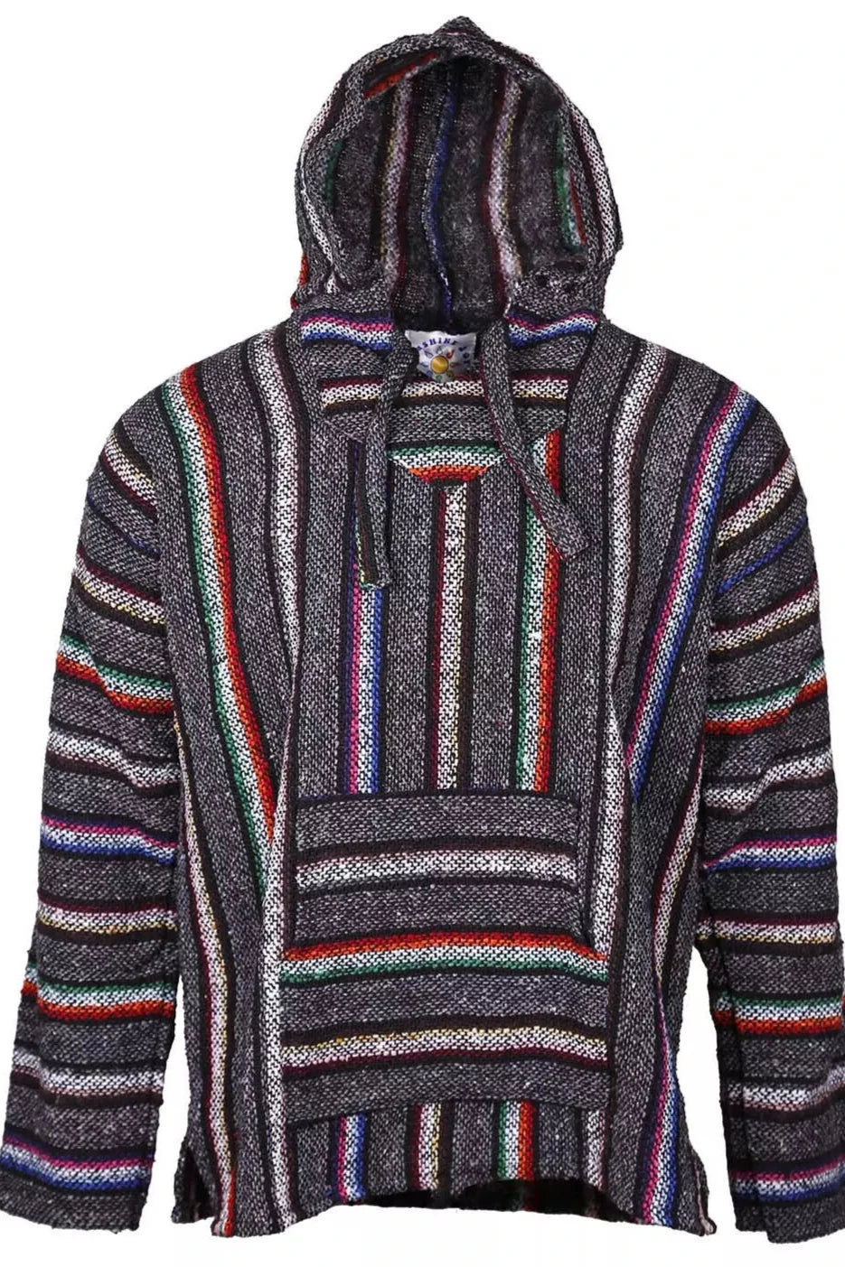Fiesta Party Stripe Mexican Baja Pullover Hoodie