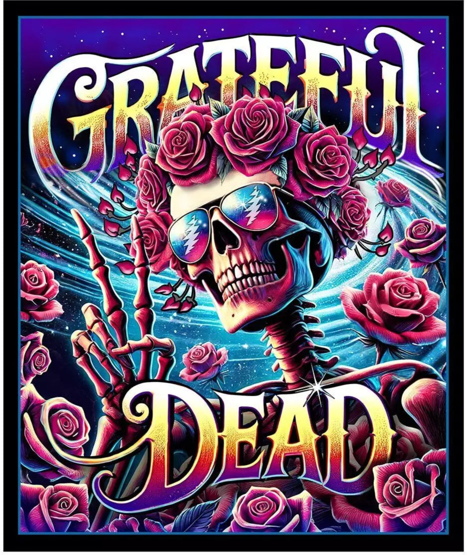 Grateful Dead Bertha Galaxy Throw Blanket