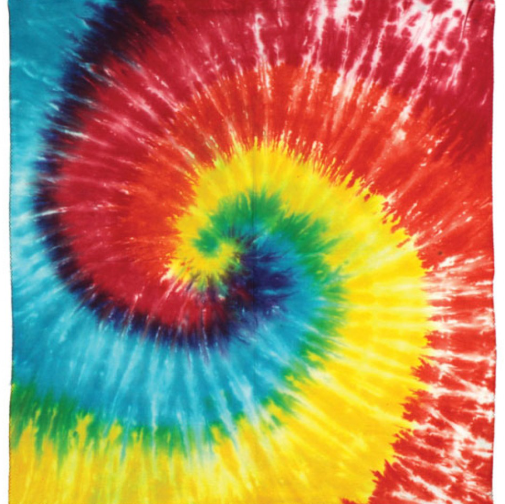 Rasta Spiral Tie Dye Bandana - 22x22 inch Cotton Reggae Style by Sunshine Joy – 100% Cotton Bandana by Sunshine Joy