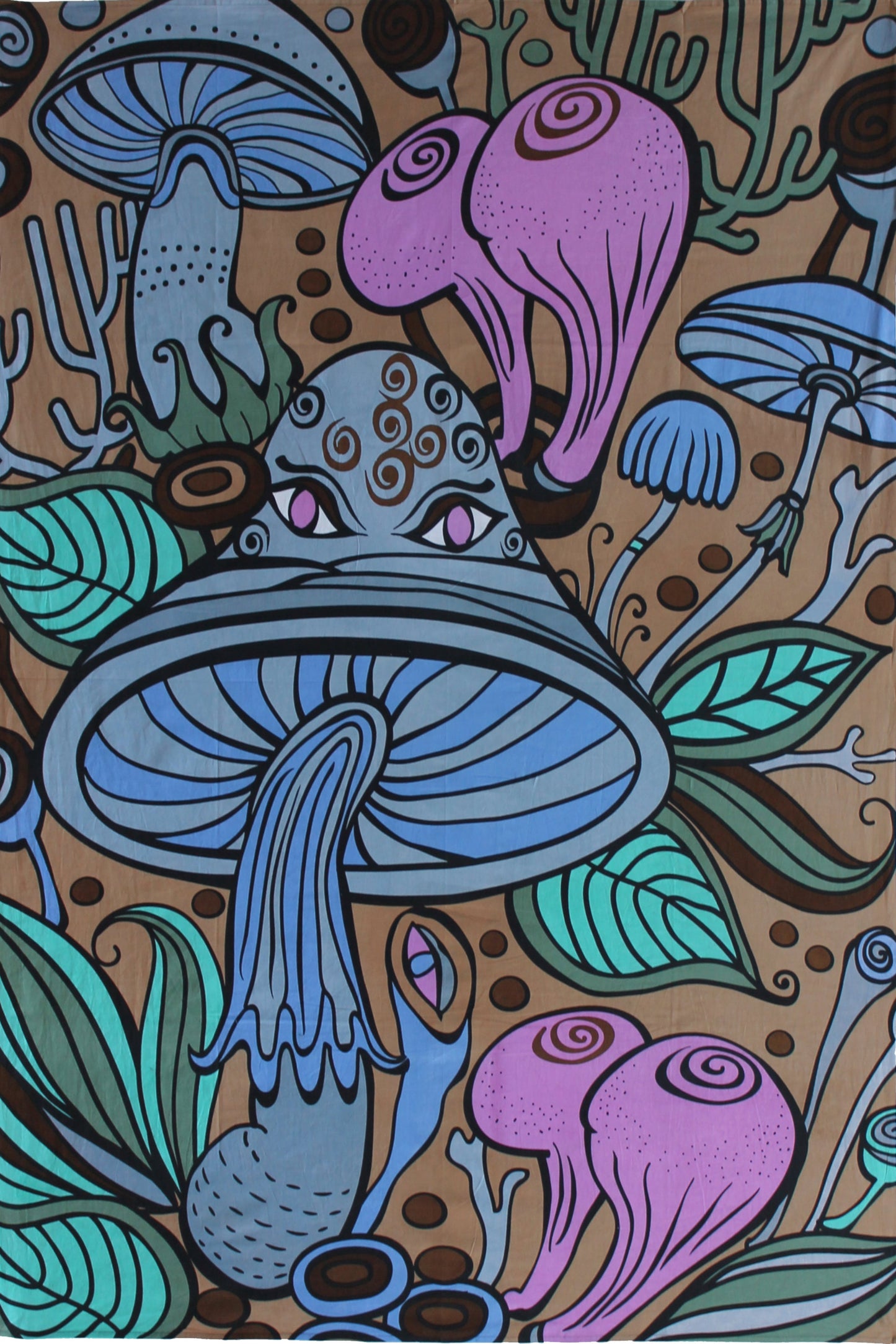 3D Shroom Teacher Mini Tapestry 30x45" by Sunshine Joy