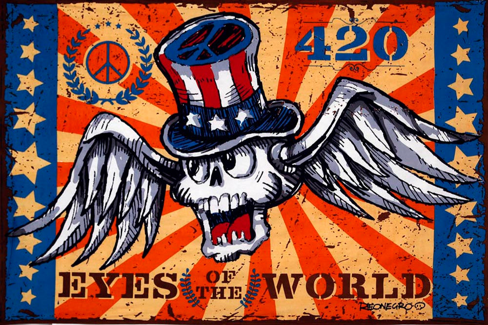 Eyes Of The World Mini Tapestry 30x45" by Sunshine Joy