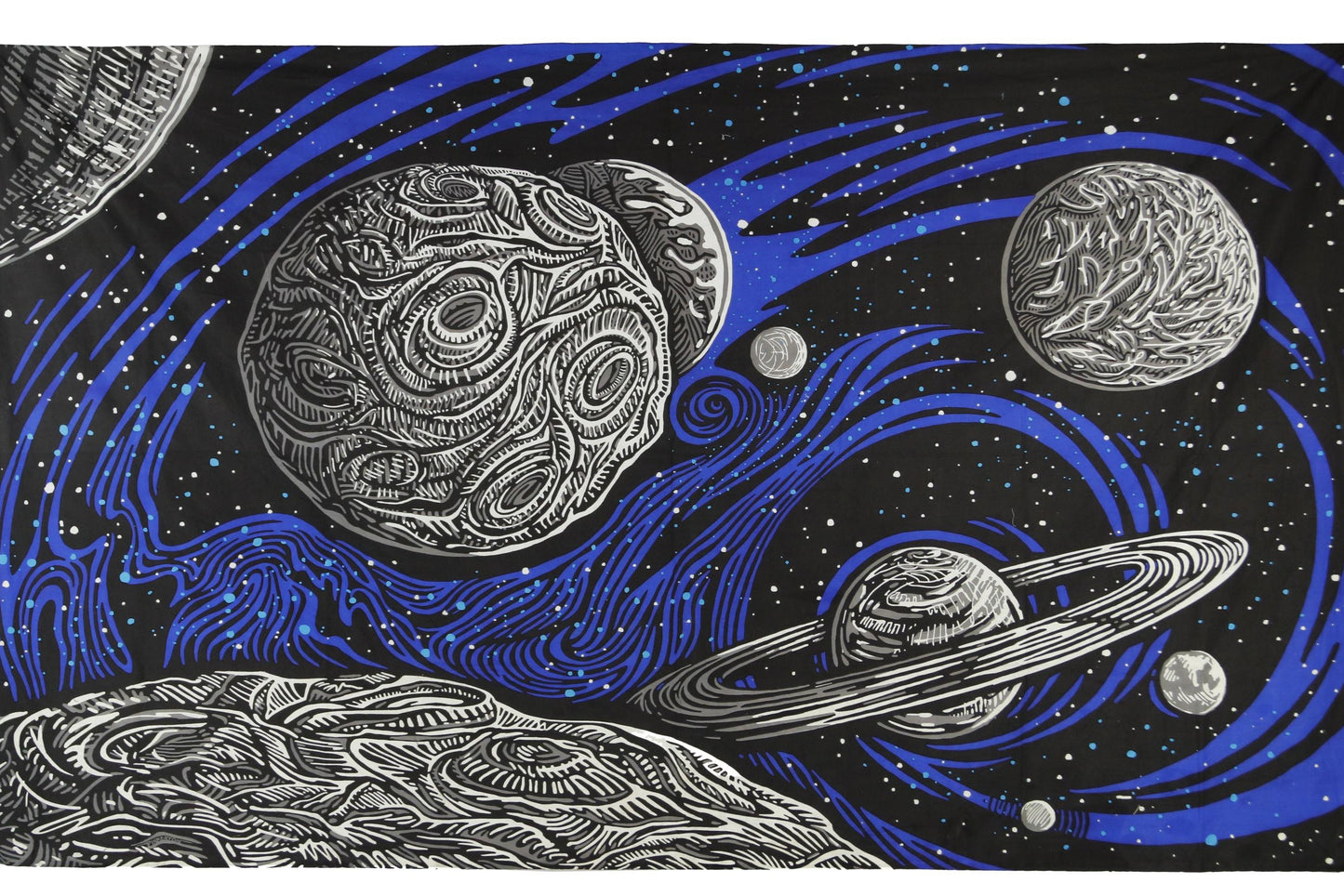 3D Glow-in-the-Dark Galactic Space Tapestry by Sunshine Joy