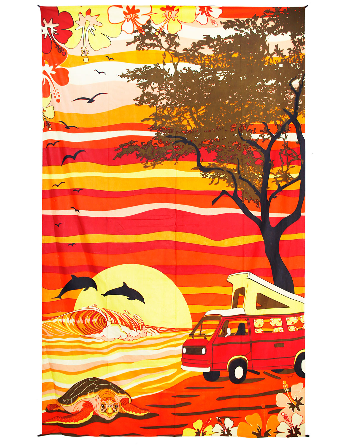 Hawaii Van Tapestry 60x90" by Sunshine Joy