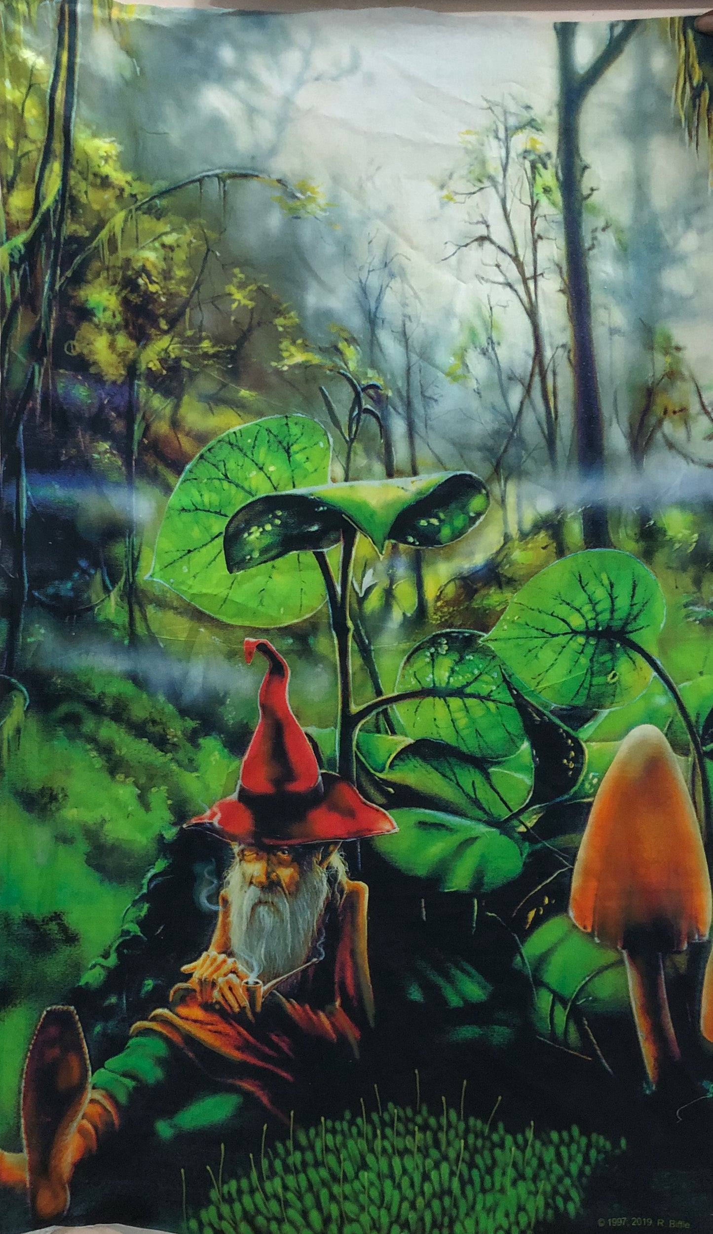 Respite Gnome Heady Art Print Mini Tapestry 30x45"