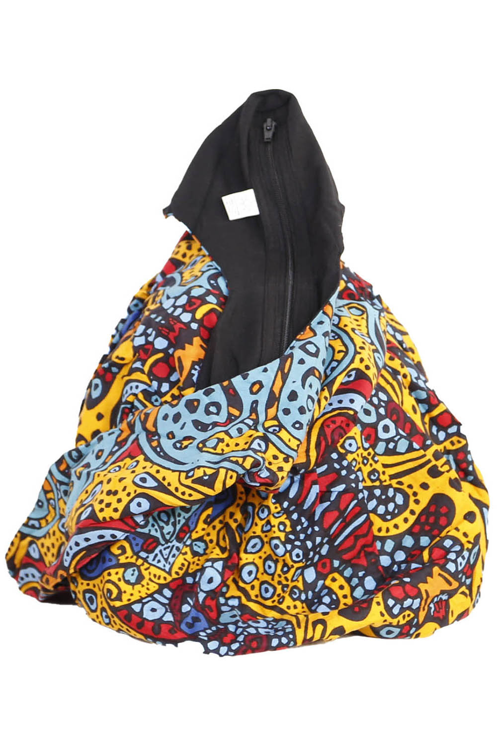 Psychedelic Sunburst Zip Top Hobo Shoulder Bag