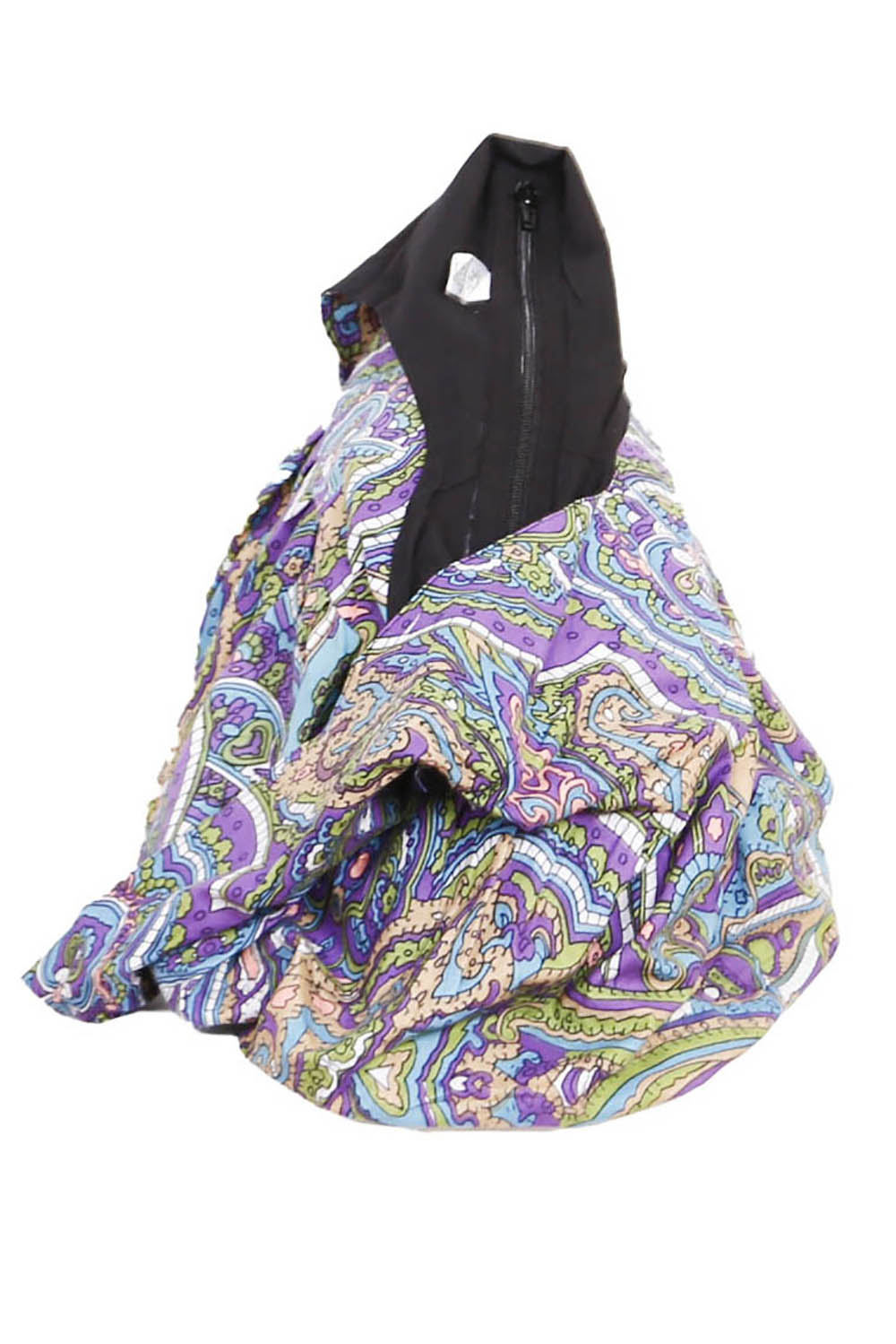 Kaleidoscope Paisley Zip Top Hobo Shoulder Bag
