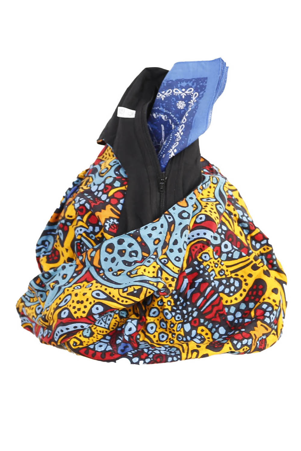 Psychedelic Sunburst Zip Top Hobo Shoulder Bag