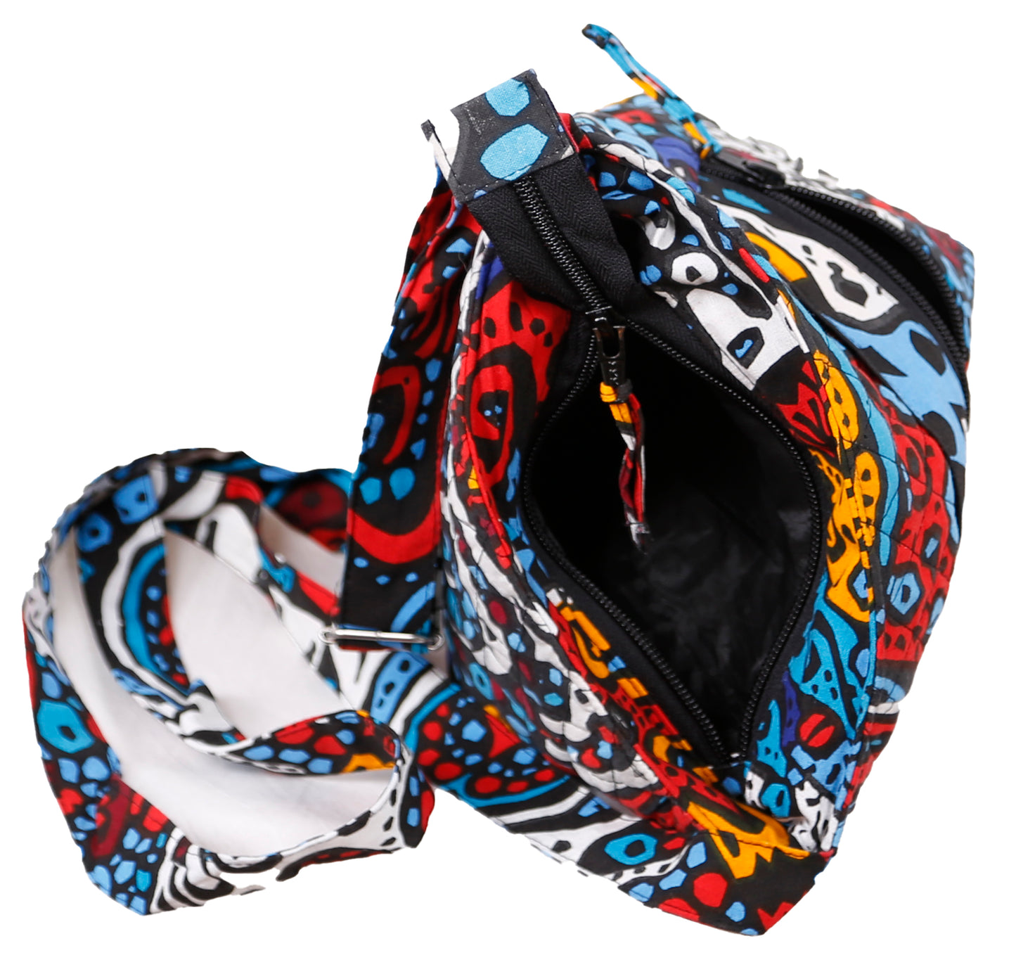 Large Crossbody Bag Glow In The Dark Sunburst
