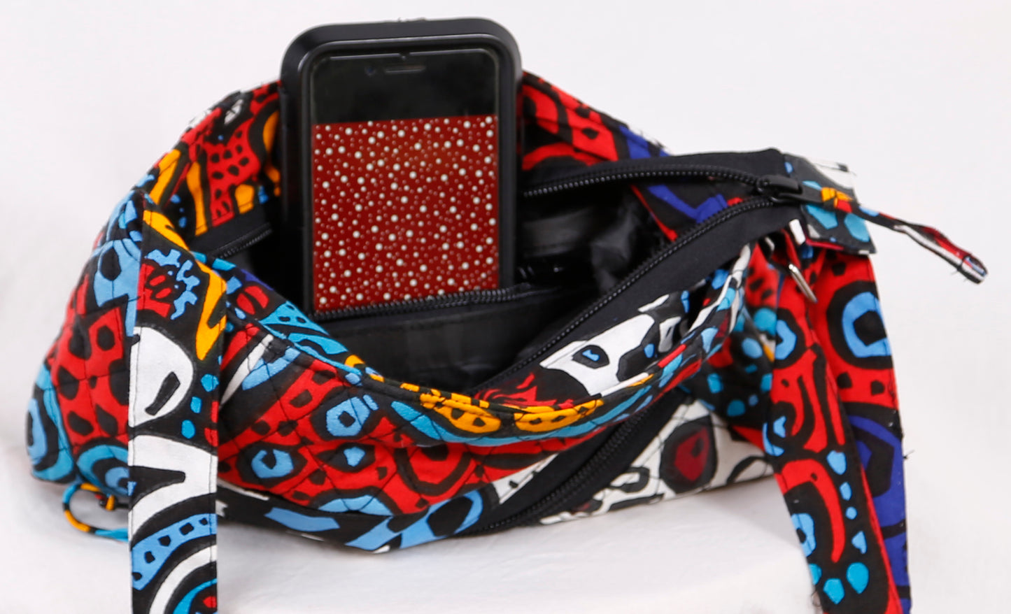 Large Crossbody Bag Glow In The Dark Sunburst