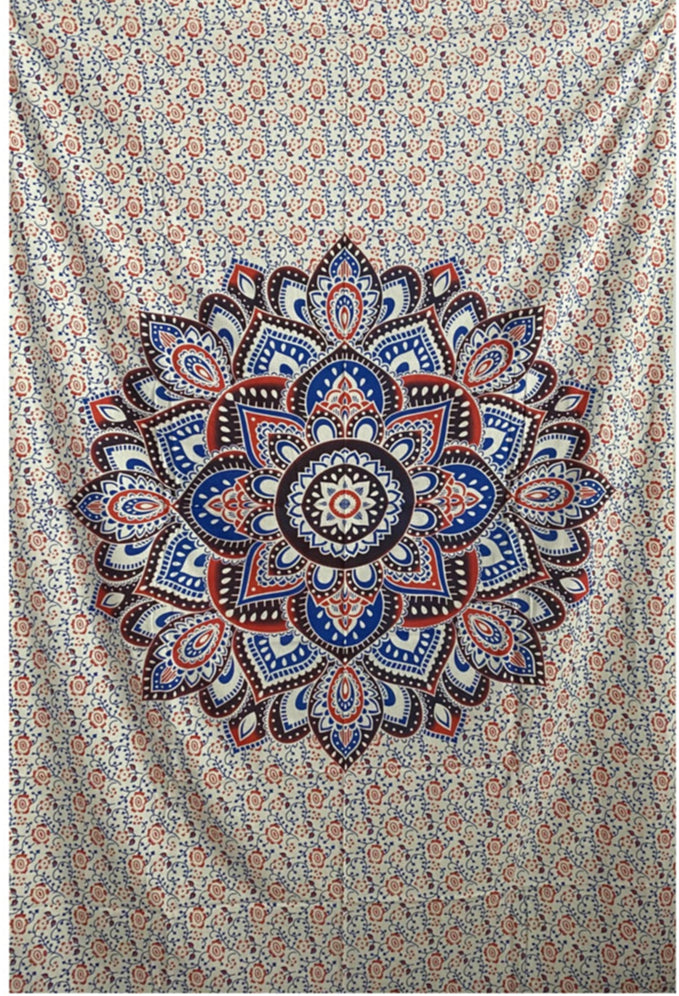 Mandala Mini Tapestry Red 30x45" by Zest For Life