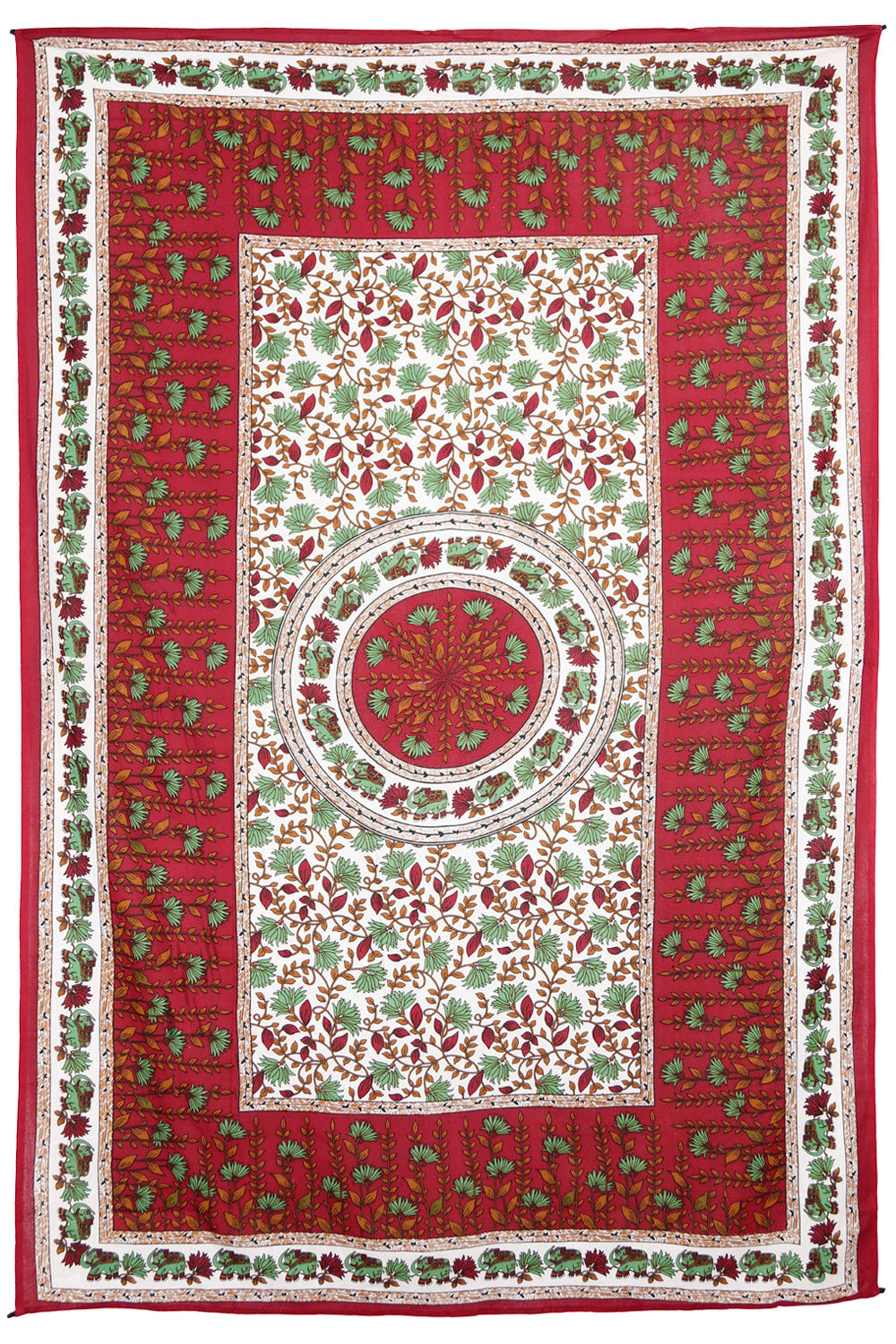 Elephant Circle Tapestry 52x80" by Zest For Life