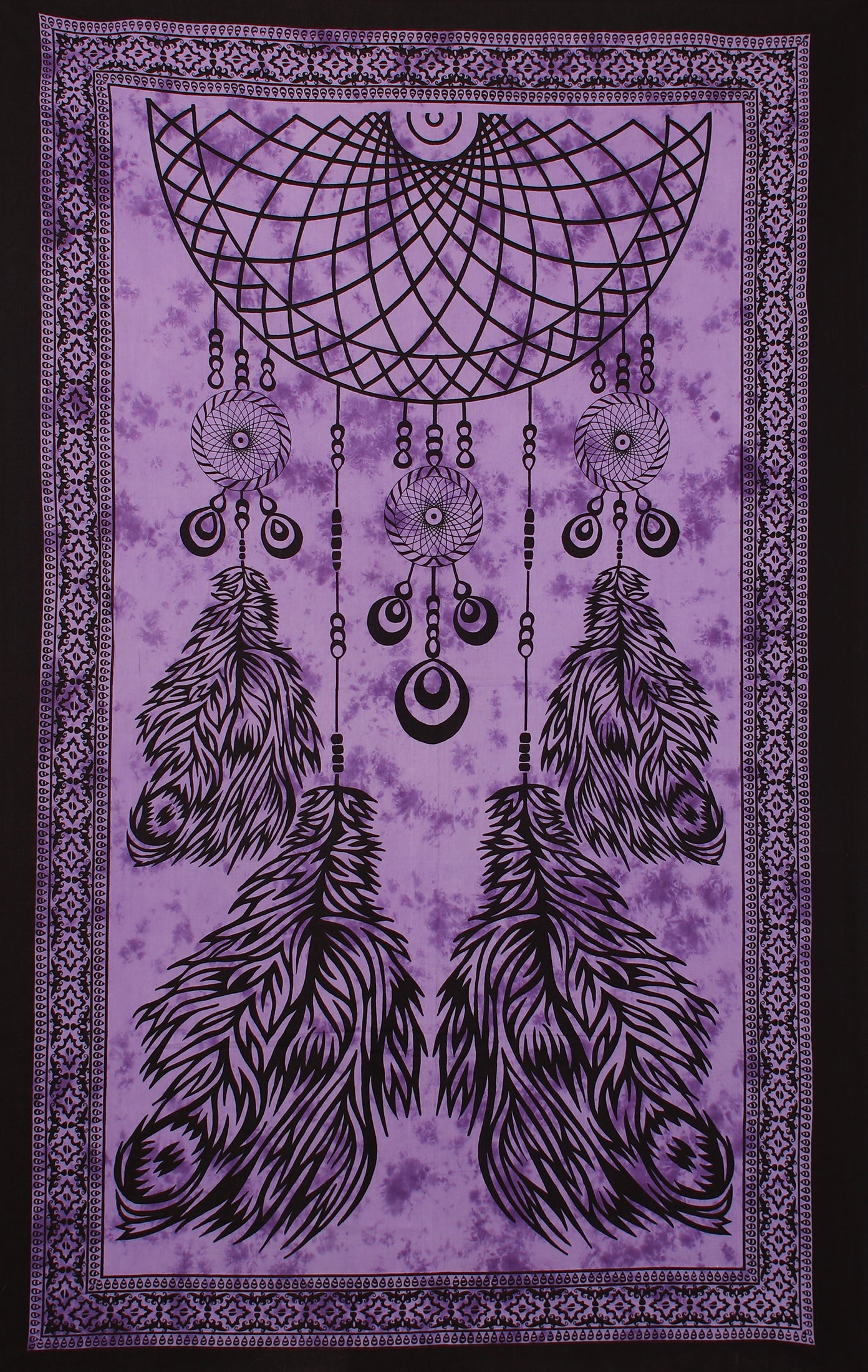 Zest For Life Purple Dreamcatcher Tapestry 52x80"