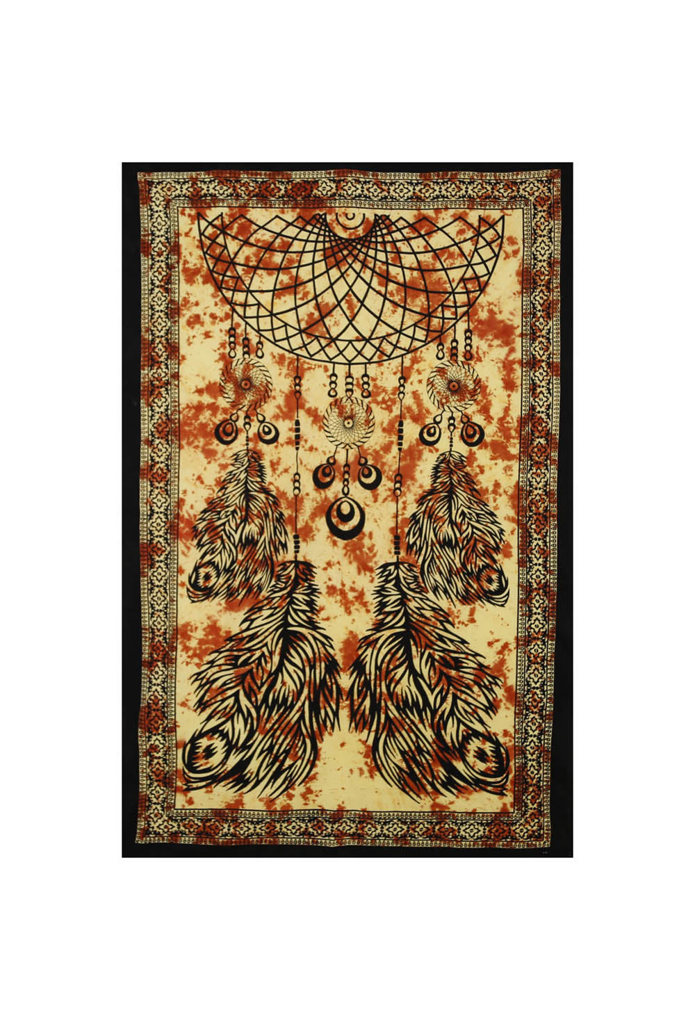 Dreamcatcher Mini Tapestry Orange 30x45" by Zest For Life