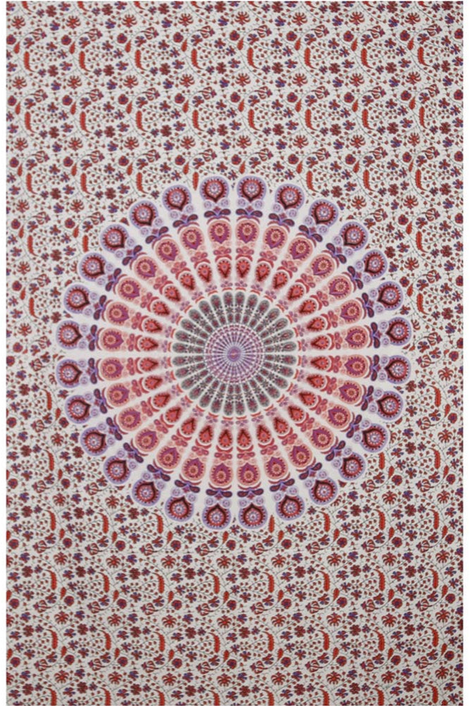 Pink-Purple-Red Plume Mini Tapestry 30x45" by Zest For Life