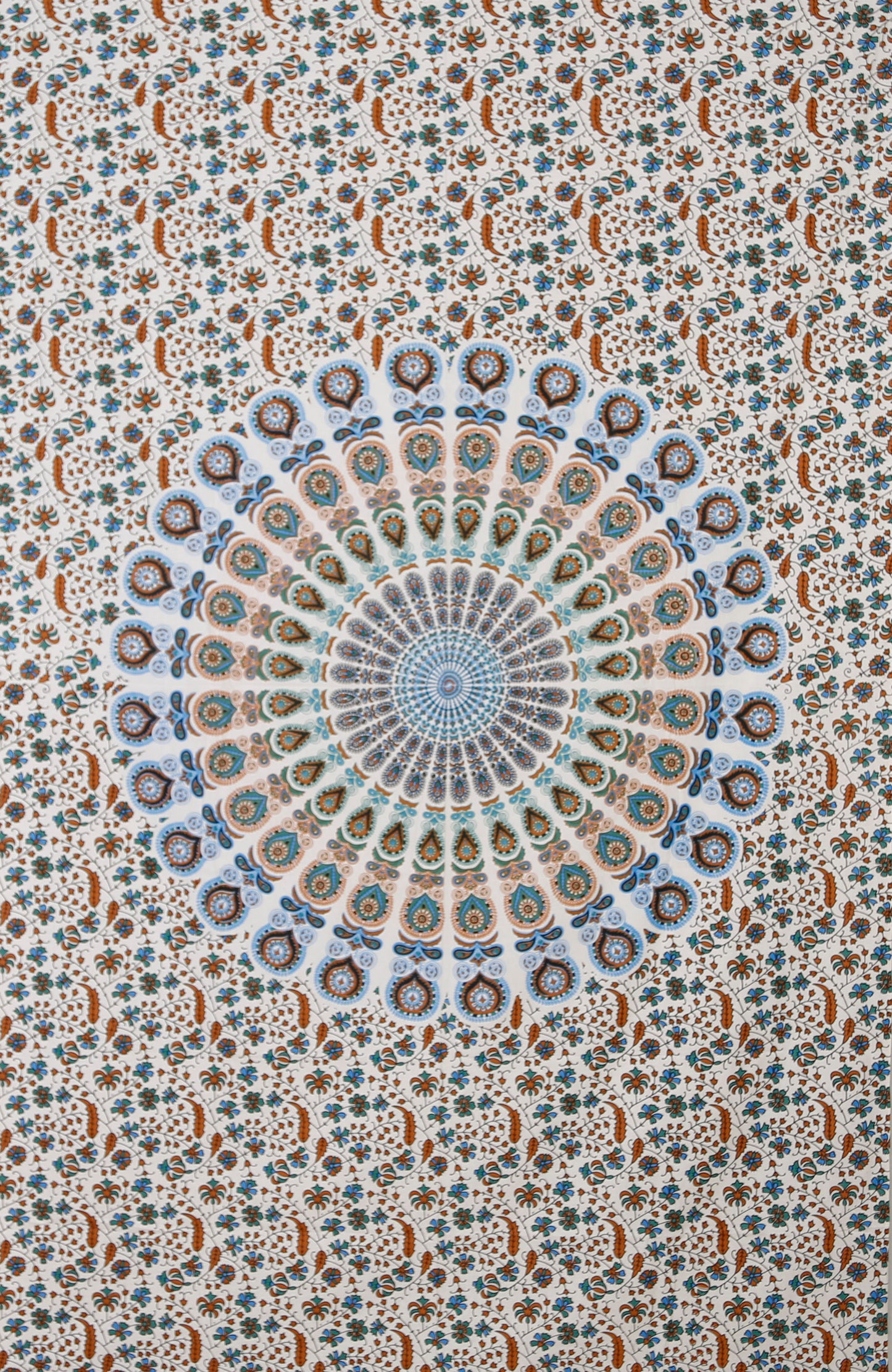 Circle Plume Tapestry Red-Blue 52x80" by Zest For Life
