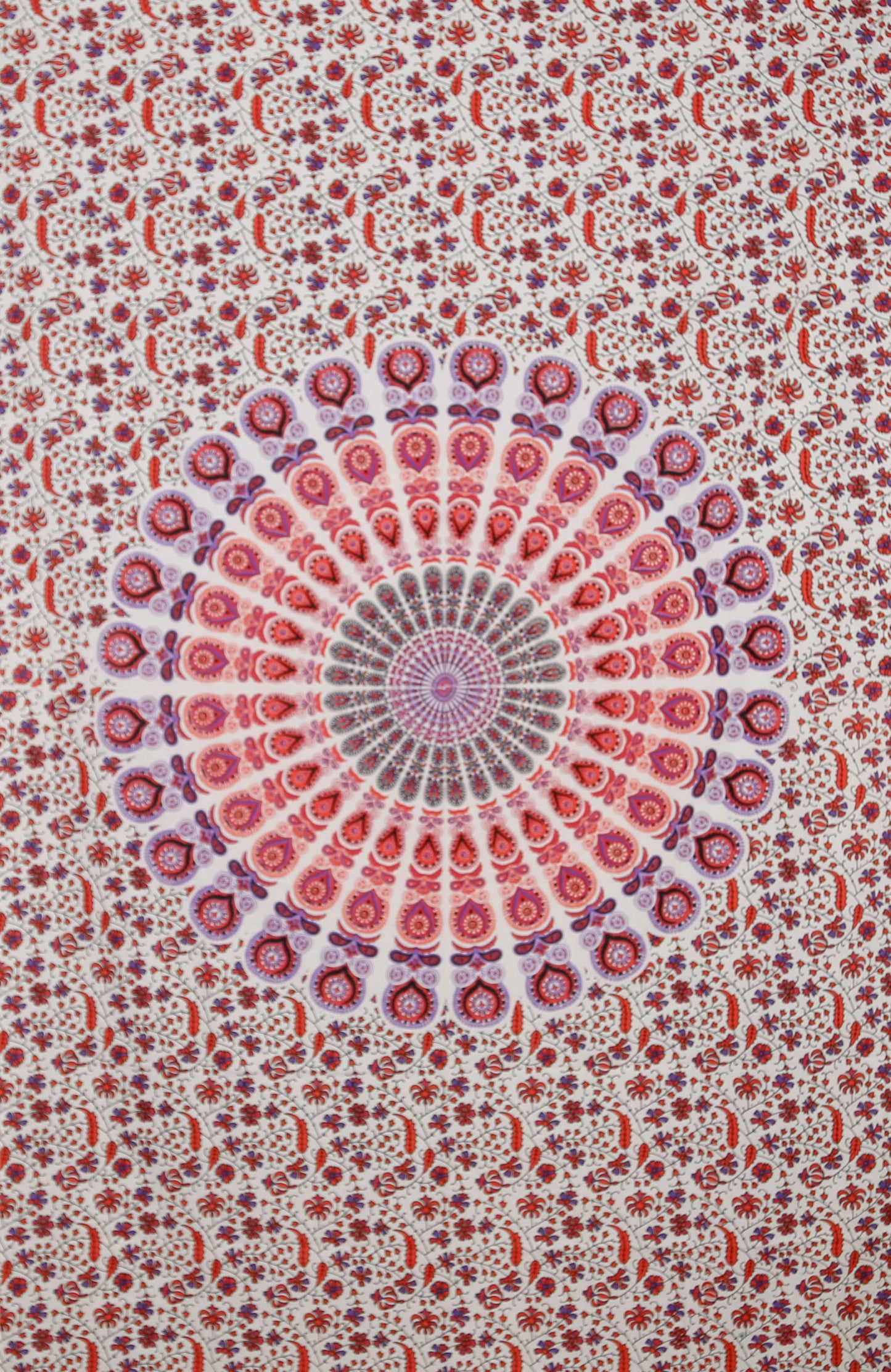 Circle Plume Tapestry Pink-Purple-Red 52x80" by Zest For Life