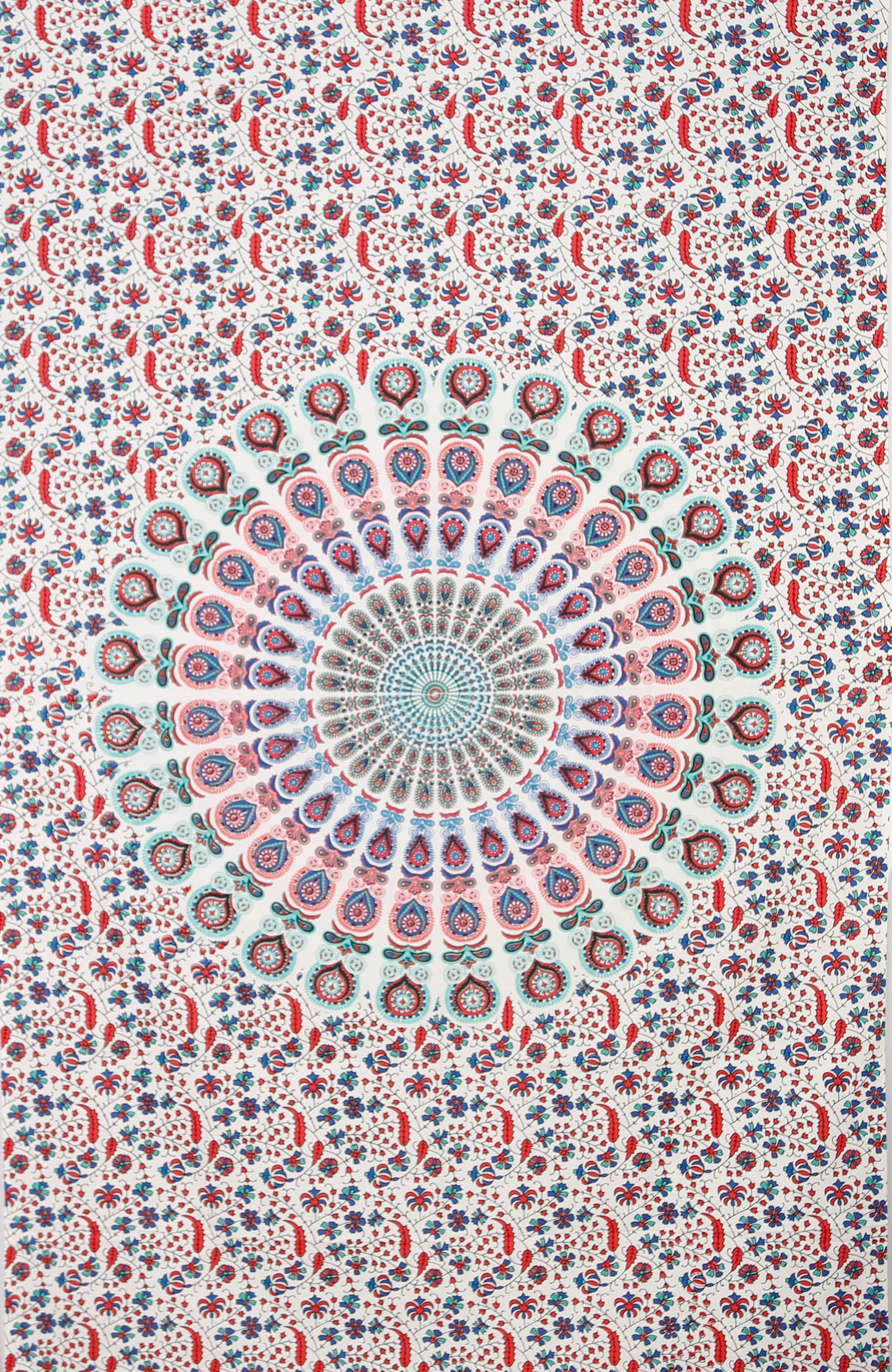 Circle Plume Tapestry Blue-Purple 52x80" by Zest For Life