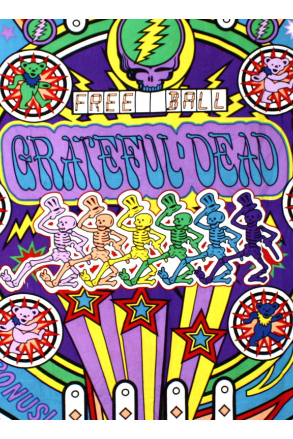 3D Grateful Dead Pinball Machine Mini Tapestry 30x45"