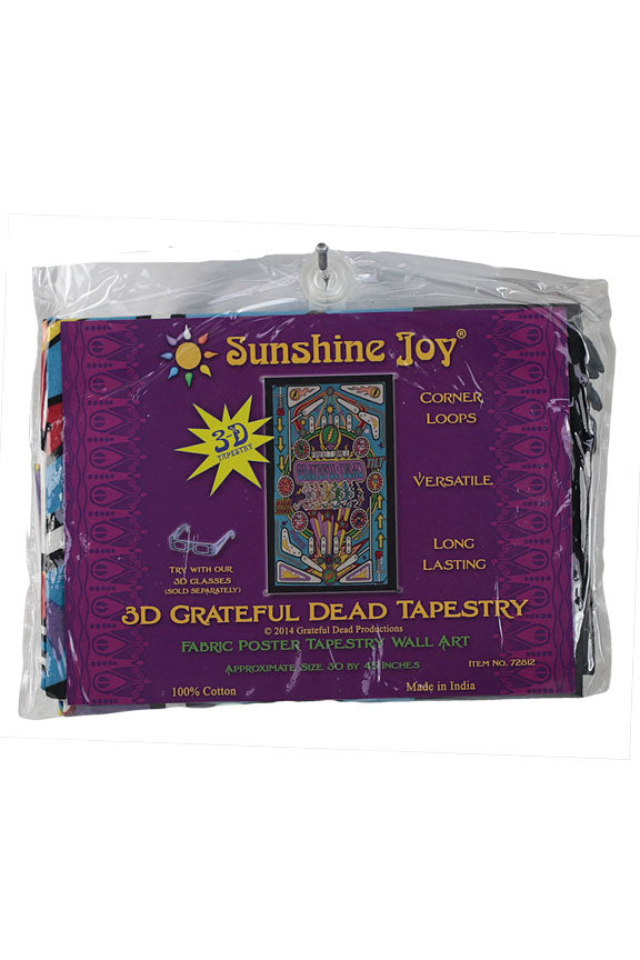 3D Grateful Dead Pinball Machine Mini Tapestry 30x45"