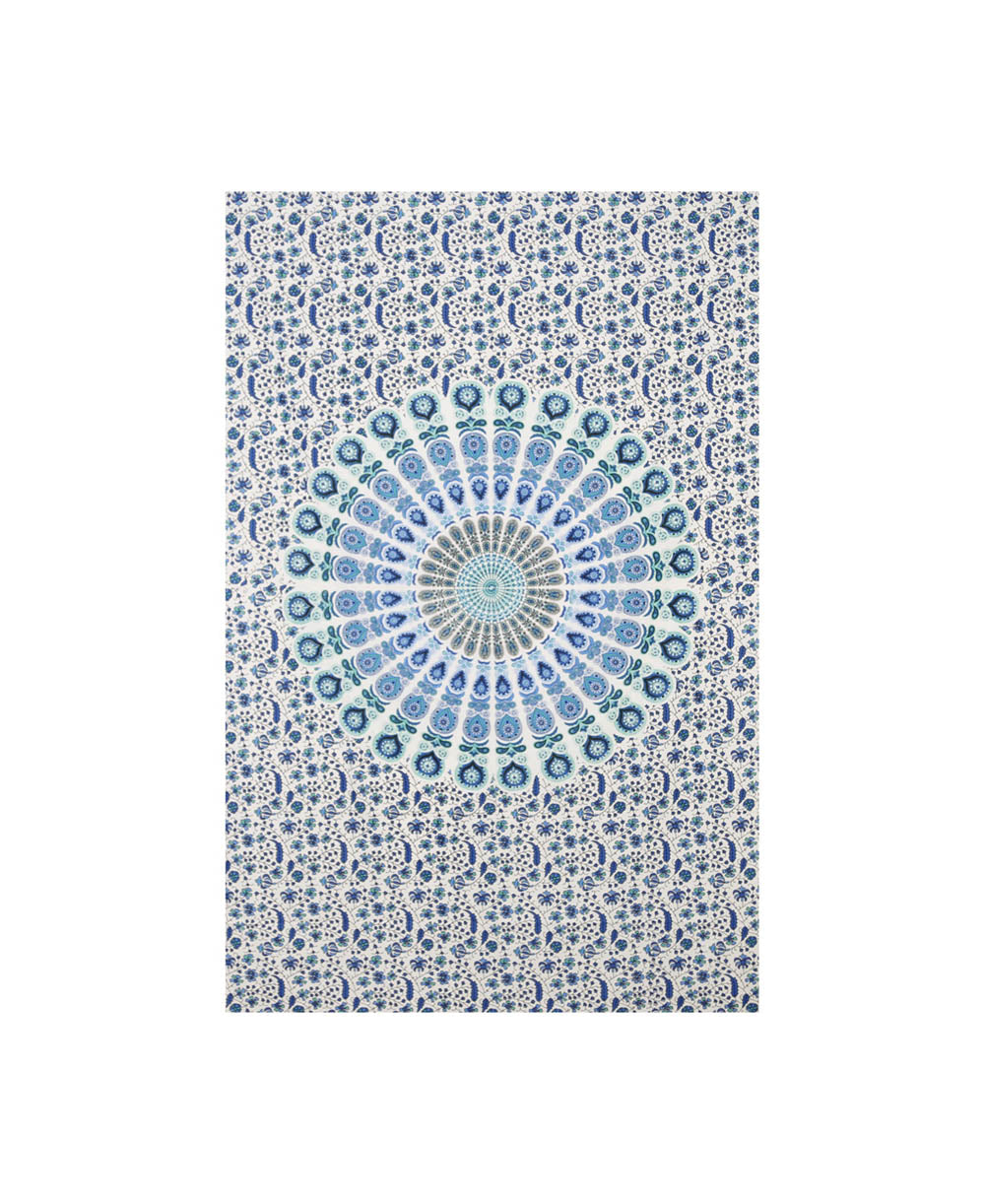Blue-White Plume Mini Tapestry 30x45" by Zest For Life