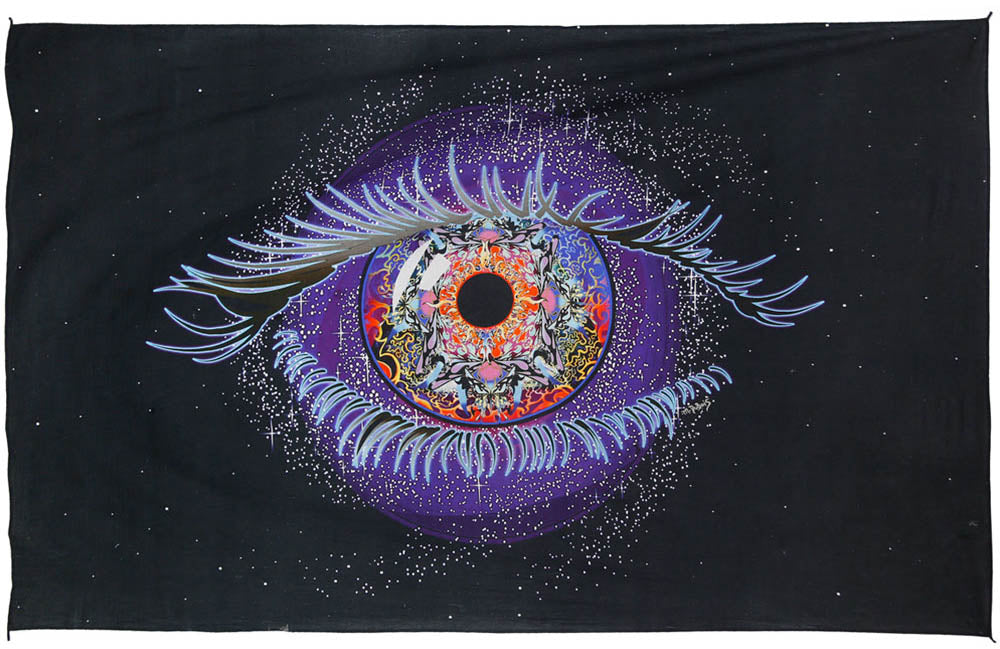 Cosmic Eye Heady Art Print Tapestry 53x85" by Sunshine Joy