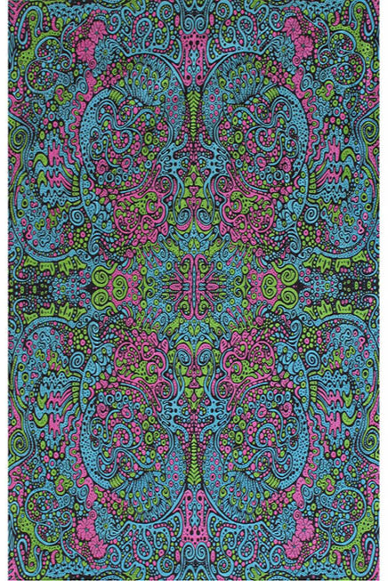 3D Psychedelic Liquid E Mini Tapestry 30x45" by Sunshine Joy