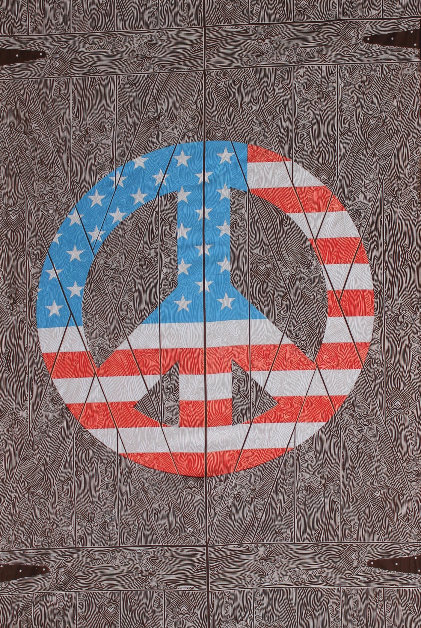 Peace Sign Door Tapestry 60x90" by Sunshine Joy