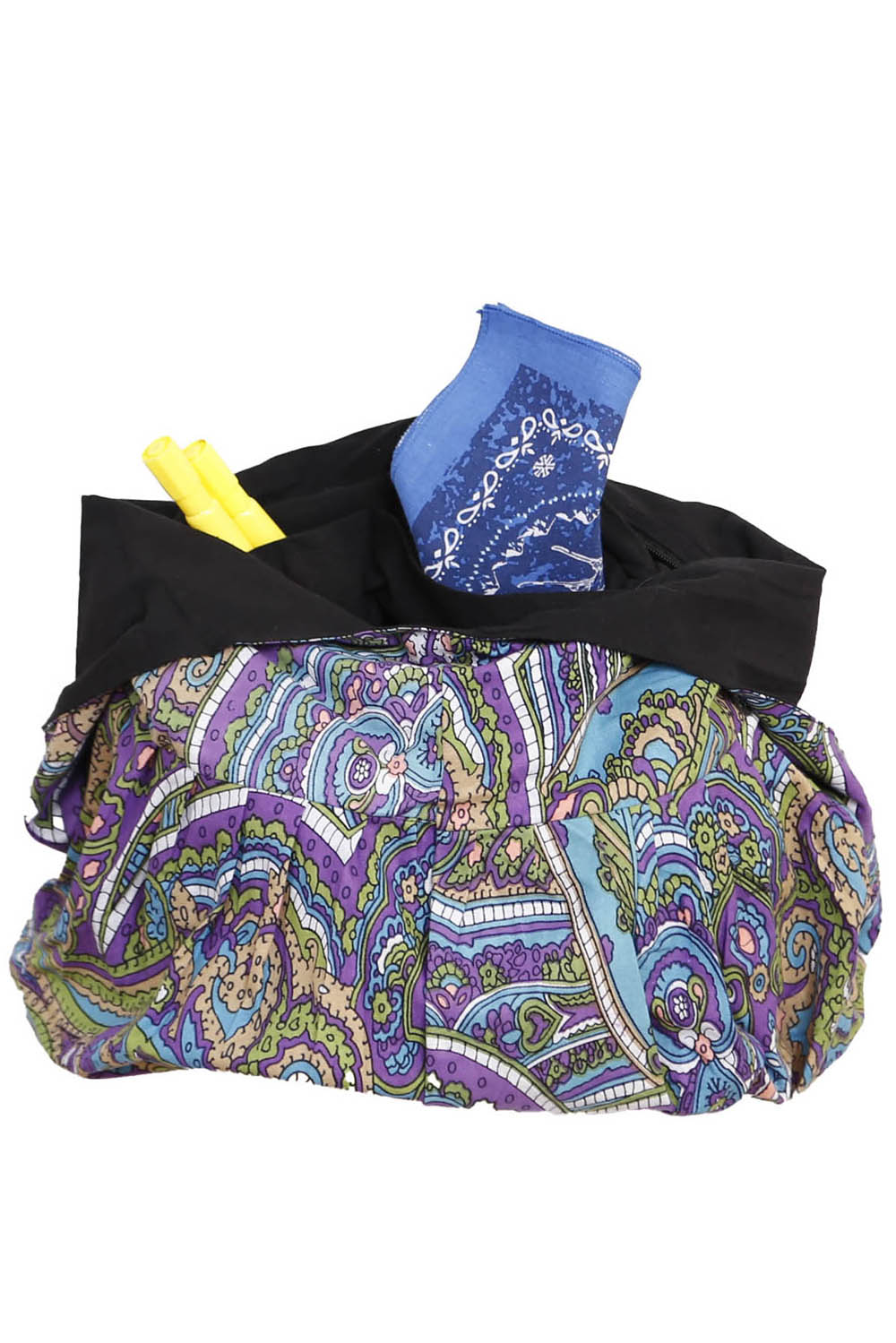 Kaleidoscope Paisley Zip Top Hobo Shoulder Bag