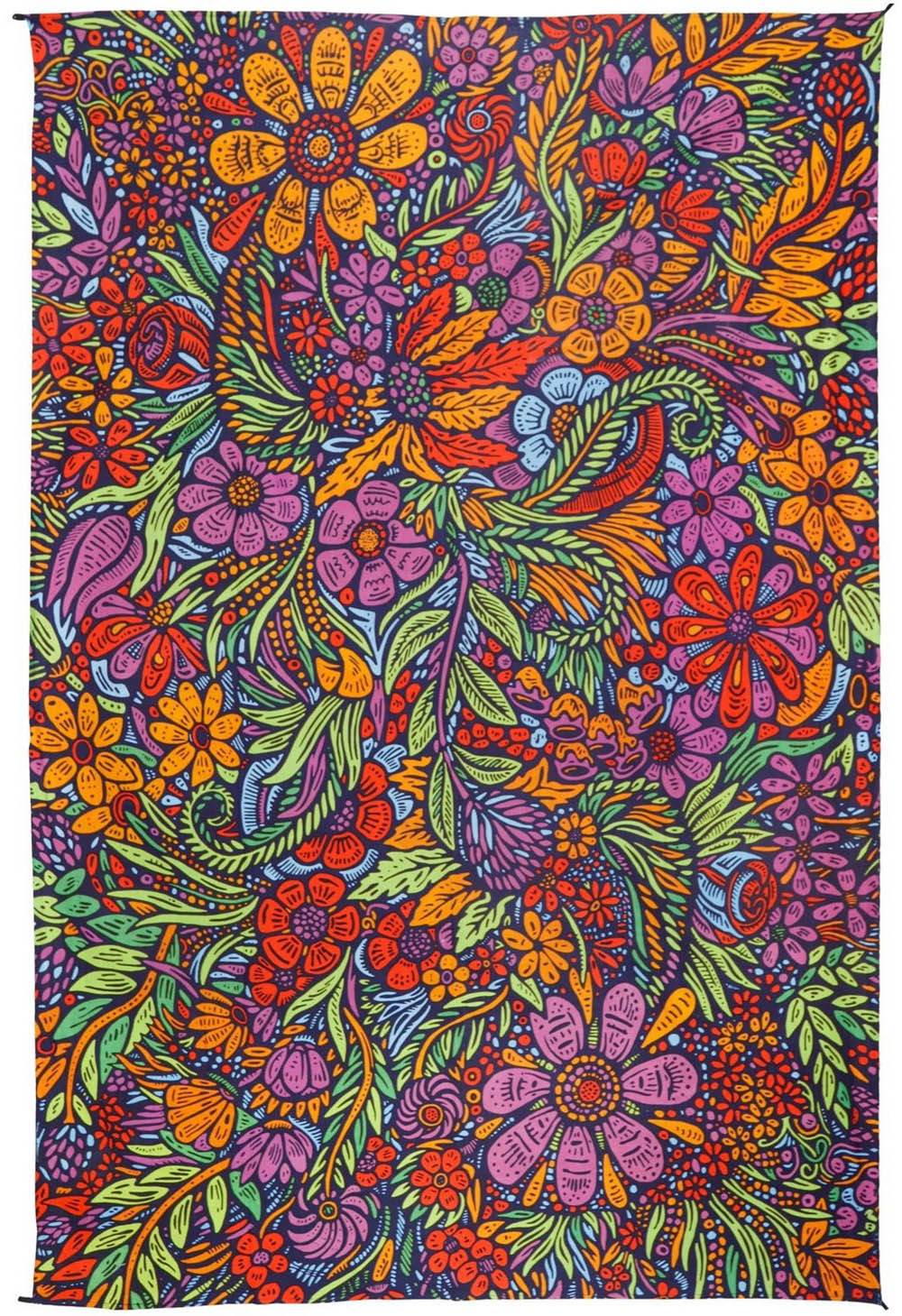 3D Lush Flower Tapestry 60x90"