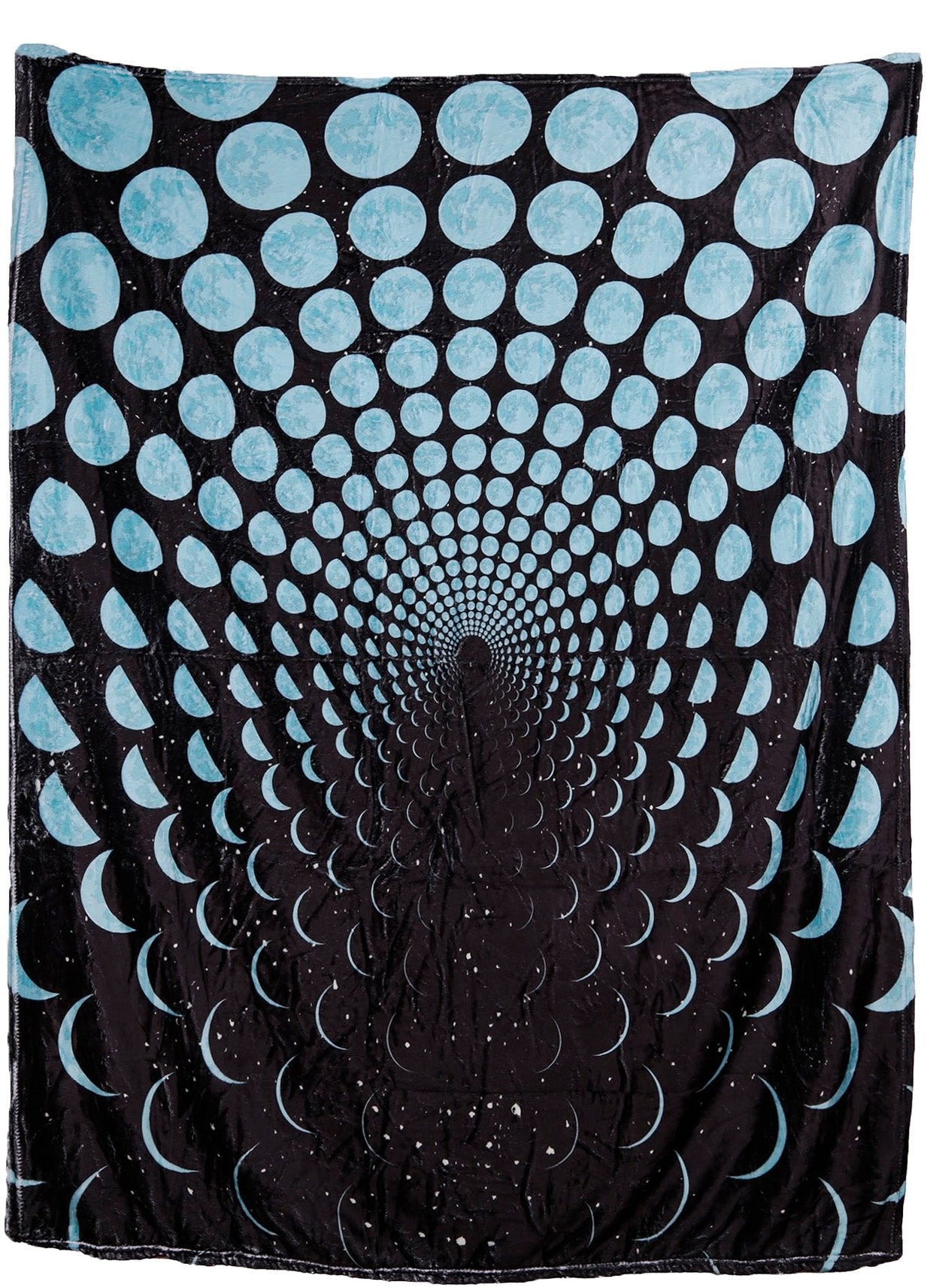 Moon Phases Fleece Throw Blanket