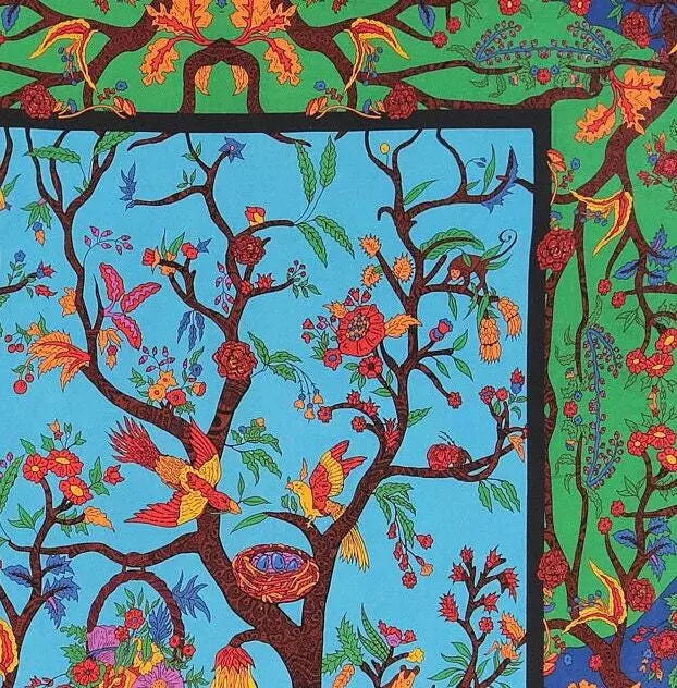 3D Colorful Tree of Life Tapestry