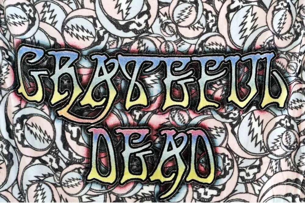 Grateful Dead Steal Your Face Badges Throw Blanket