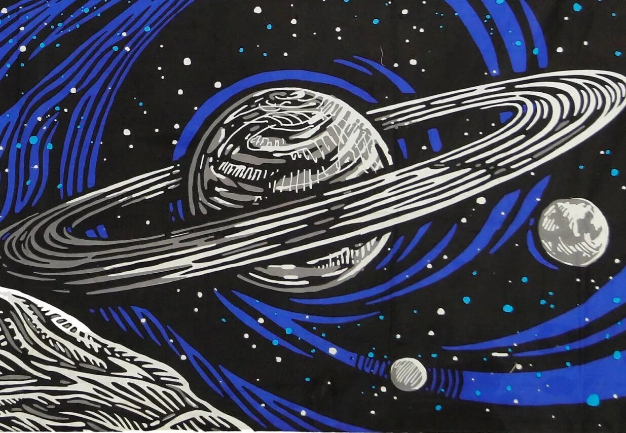 3D Glow In The Dark Galactic Space Tapestry