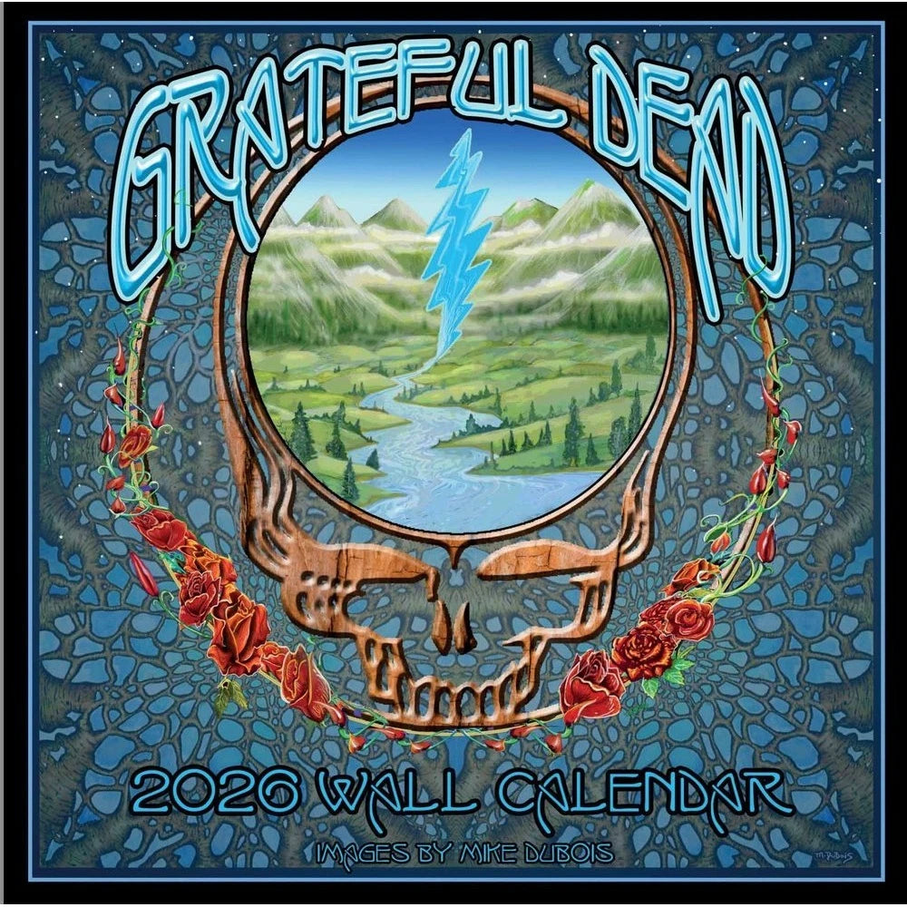 Grateful Dead 2026 Wall Calendar - Official Licensed - Artwork by Mike Dubois