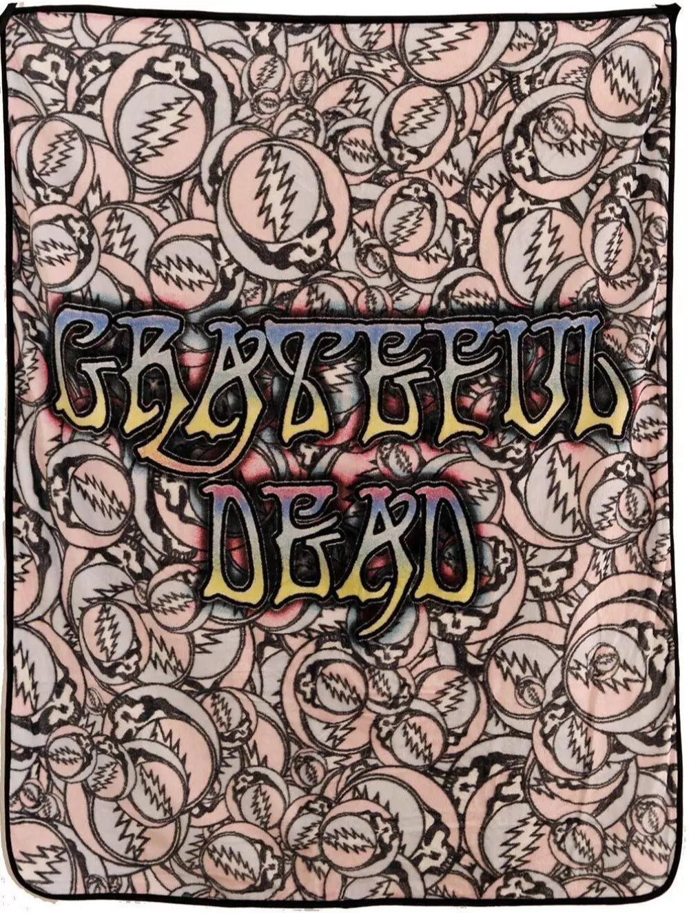 Grateful Dead Steal Your Face Badges Throw Blanket