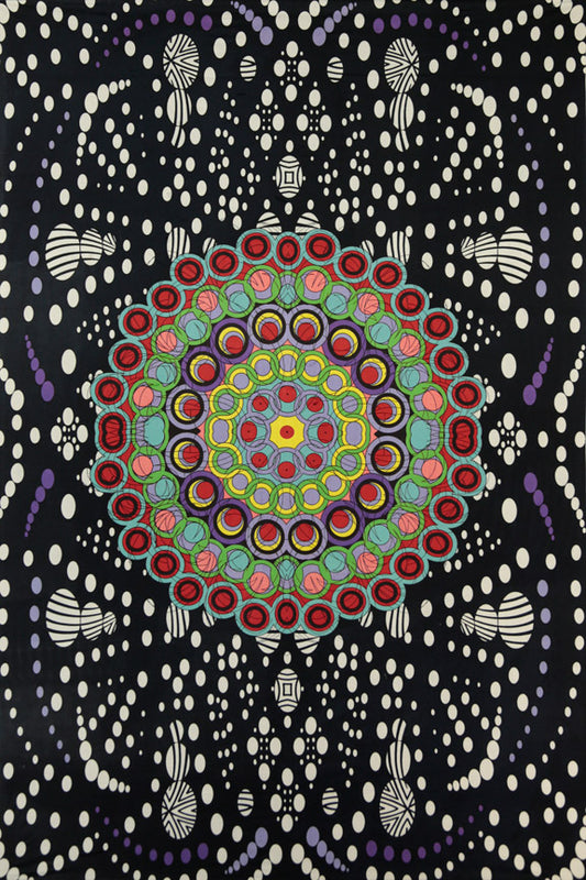3D Hypno Moons Tapestry 60x90" by Sunshine Joy