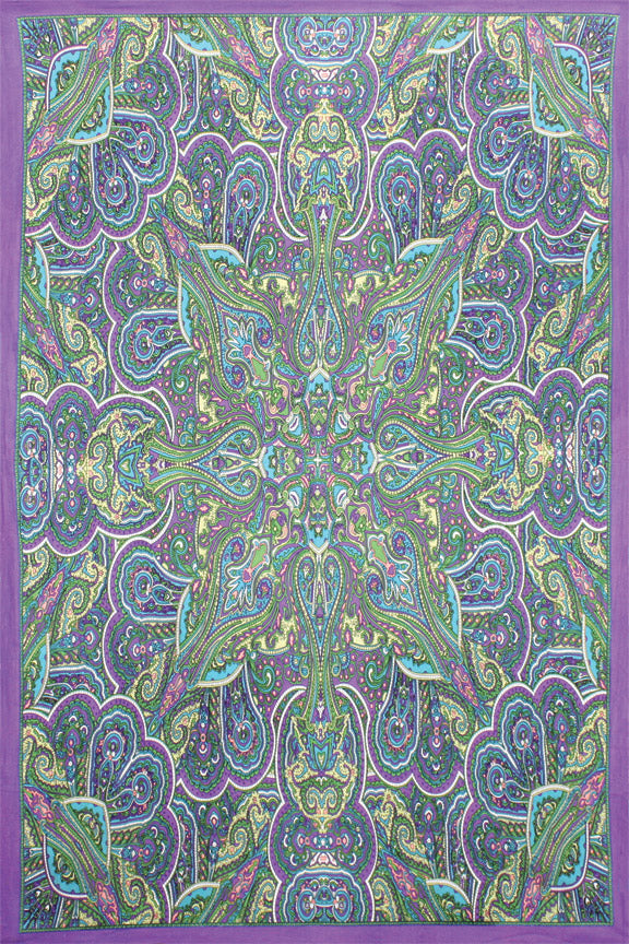 3D Kaleidoscope Paisley Tapestry 60x90" by Sunshine Joy