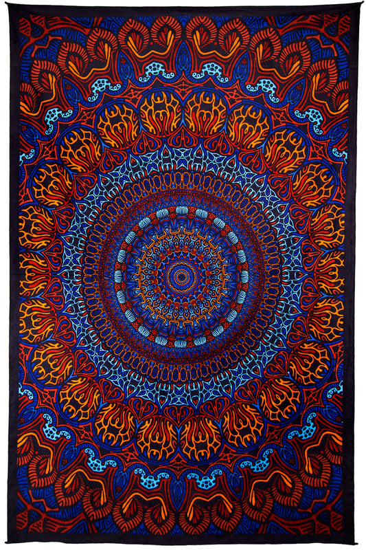 3D Origin Of Life Tapestry 60x90" by Sunshine Joy