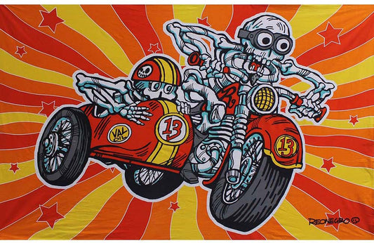 Side Car Tapestry 60x90 - Artwork by Tony Reonegro