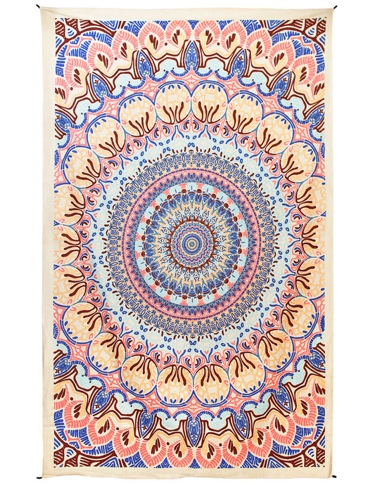 3D Faded Tone Origin Of Life Tapestry 60x90" by Sunshine Joy