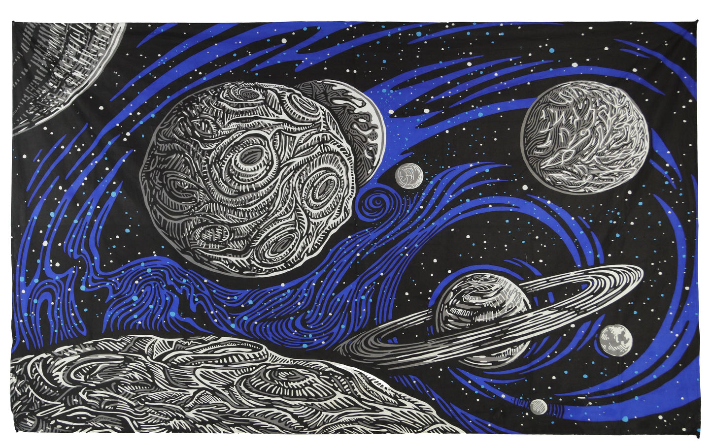 3D Glow In The Dark Galactic Space Tapestry